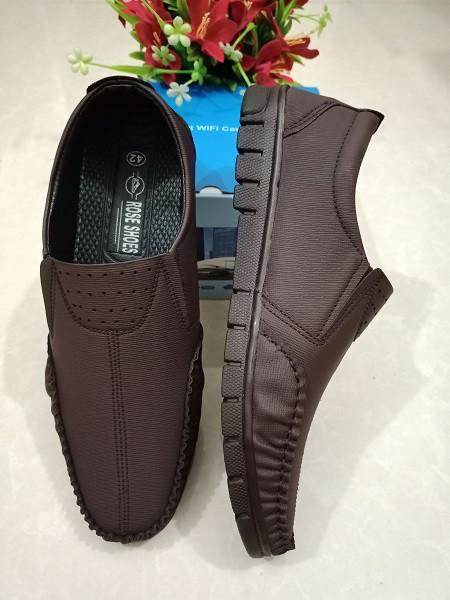 Unique Design Premium Quality Artificial Leather Men's Fashion shoes Casual Solid Moccasin For Men Black & Chocolate