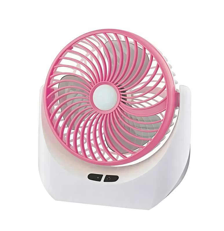 Lithium Portable & Rechargeable Mini Fan With Light Table Fan -1880