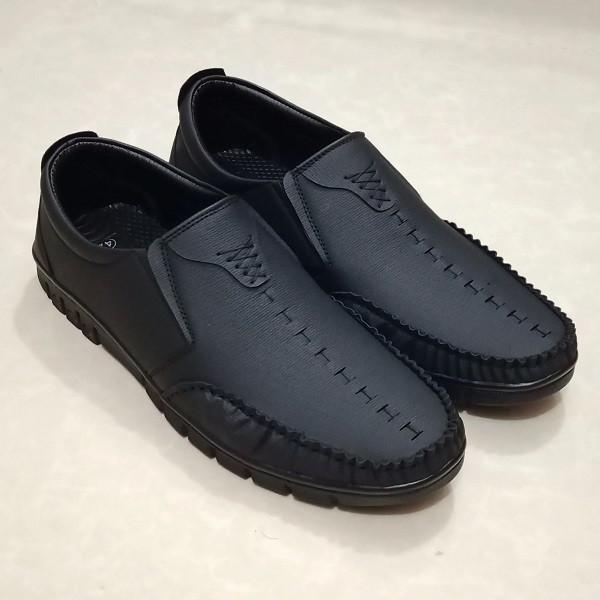 Premium Stylish Unique Design High Quality Fashionable Artificial Leather Casual Shoes for Men (Black & Chocolate Popular Casual Shoes)