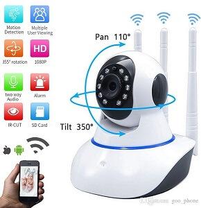 V380 1080P WiFi IP Camera 360° Three Antenna 2MP Night Vision CCTV